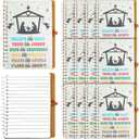 TaoBary 12 Pack Christmas Jesus Notebooks Bulk Religious Note Pads Believe Like Mary Nativity Christian Gift Spiral Prayer Journals Small Inspirational Bible Notebooks for Sunday School Church