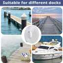 Frienda 16 Ft Standard D Dock Bumpers, Full Face Edging Side Gard PVC Profile Dock Guard for Straight Edge and Side Full Protection Boat Protection, White