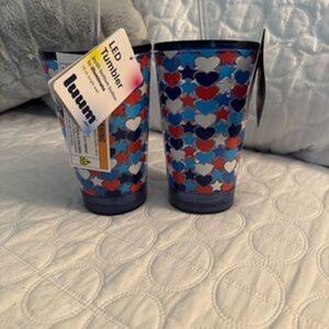 LUUM Glo&Go Led 18 Oz Tumbler Blu Windmill 2 pc LUUM Glo&Go Led 18 Oz Tumbler Blu Windmill 2 pc
