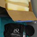 idee-home Outdoor Chair Cushions Set of 2, Thick 19" x 19" x 3" Outdoor Seat Cushions Patio Furniture Waterproof with Ties, Dining Pads (A Peacock Blue)