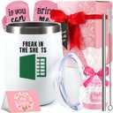 KAIRA Funny Tumbler Accountant Gifts for Women FREAK IN THE Tumbler Gifts for Coworkers 12 oz  Cup Coffee Mug(Gift Box)