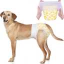 Dono Dog Diapers Female for Large Dogs with Stretchy Waist, Disposable Pull Up Full Wrap Puppy in Heat Period Diapers, 360 Leak-Proof Super Absorbent Doggie for Small Medium Elderly Dogs (L-10 Count)
