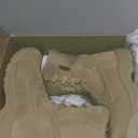 FREE SOLDIER Men's Work Tactical Boots 8 Inches Lightweight Combat Boots Durable Suede Leather Military Boot Desert Boot (Bright Tan) Size 8.5