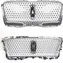 JOLONG Front Bumper Grille w/Camera Hole for Lincoln Navigator 2018-2021
Grill Assembly OE Style Replacement for JL7Z8200AA (Chrome)