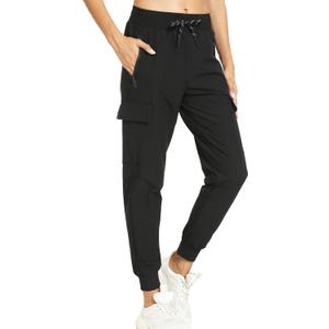 Kcutteyg Womens Water Resistant Hiking Pants with Pockets Quick Dry Soft Athletic Workout Joggers Pants for Camping Travel (Medium, Dark Black) Kcutteyg Womens Water Resistant Hiking Pants with Pockets Quick Dry Soft Athletic Workout Joggers Pants for Camping Travel (Medium, Dark Black)