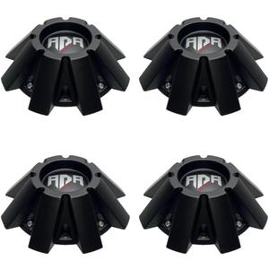 Wheel Cap Hub Cap RDR Red Dirt Road Matte Black CBRD1-2P Center Cap (4)