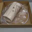 Lamp Shade for Table Lamps, Drum Lampshade for Floor Lamps, 13" Top X 13" Bottom X 10" High Large Lamp Shade, Beige Modern Fabric Lampshade, Easy Assembly Replacement Lamp Shade Spider Fitter