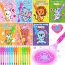 Jumlys Valentines Day Cards for Kids School, 28 Pack Invisible Ink Pens with Greeting Cards, Valentine Day Party Favors for Boys Girls, Ideal Exchange Cards for Classroom