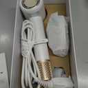 Tideway Hair Dryer, Blow Dryer with Diffuser, Ionic Professional High-Speed 1500W Low-Noise, 110,000 RPM Brushless Motor, Fast Drying, Travel Compact for Women & Men (Gold)