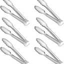 6 Pack Serving Tongs Kitchen Tongs, Buffet Tongs, Stainless Steel Food Tong Serving Tong, small tongs