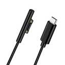 Surface Connect to USB-C Charging Cable 15V/3A Compatible for Microsoft Surface Pro 3/4/5/6/7, Surface Laptop 3/2/1,Surface Go, Surface Book1/2/3 1.8M(1.8M 6ft)