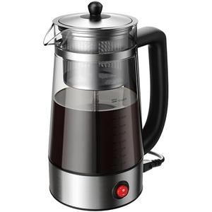 KIDISLE Percolator Coffee Pot Electric Coffee Maker, 10-Cup Coffee Percolator with Auto Keep Warm, Stainless Steel Basket, Borosilicate Glass, Cool-Touch Handle