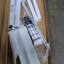 SHW 55 x 28 Inches Electric Height Adjustable Standing Desk with Drawer and Memory Preset, White