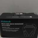 Nekteck Shiatsu Neck Massager for Pain Relief Deep Tissue with Heat, 3D Kneading Massage Pillow Back Shoulder Massagerfor Body Muscle, Plugin Use for Home Office Car, Gifts for Mom Dad Him Her