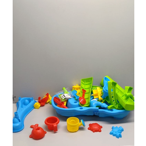 Kids Sand Water Table for Kids 3 4 5 6 7 8 Years Old - 3-Tier Summer Outdoor Toys, Water Waterfall Sensory Play Table with Beach Toy Accessories, Summer Activity Table Toddlers 3-4 3-5
