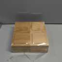 Bed Risers, Furniture Risers (Set of 8-Height 1") Can be Adjusted to 2'' 3''or 4'', Lifts Furniture Risers, Solid Natural Wood Risers, Non-Slip Recessed Hole (Square-Natural Color)