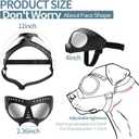 NVTED Dog Goggles Big Area Dog Sunglasses, Large Breed Windproof Snowproof Eye Protection Pet Glasses for Outdoor Driving Cycling (Large)