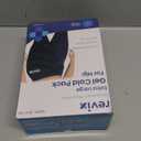 REVIX Extra Large Hip Ice Pack Wrap After Surgery, Reusable Gel Cold Pack for Hip Replacement Recovery, Sciatic Nerve, Cold Therapy Hip Flexor Compression Wrap, Black