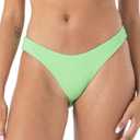 Roxy Women's Bikini Bottoms  Low Rise, Swimwear, UPF+50, Pool, Surfing, Swimming, Beachwear (Large, Green)