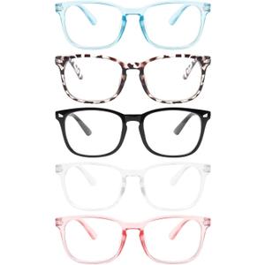 MIGSIR Blue Light Blocking Glasses for Computer Gaming, Fashion Fake Helps Reduce Screen Fatigue Eyeglasses for Women Men