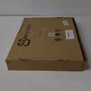 Ottoman Serving Tray | Decorative Coffee Table Tray with Handles  17x13 Inch Wooden Tray with 4 Coasters for Breakfast, Kitchen & Bar (Light Grey)