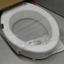 Carex Toilet Seat Riser, Elongated Raised Toilet Seat Adds 3.5 inches to Toilet Height, for Assistance Bending or Sitting, 300 Pound Weight Capacity Toilet Riser