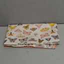 Tiny Twinkle Splat Mat for Under High Chair or Table | 51" x 51" Waterproof & Mess-Proof High Chair Mat for Baby, Machine Washable for Mealtime or Art(Flutter)