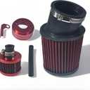 Air Filter 62mm&12mm Kit for Predator 200cc 212cc 224cc196cc for honda GX160 GX200 for Coleman CT200U CT200U-EX KT196 6.5Hp Engine Mini Bike Go Kart Red