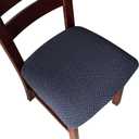 Genina Seat Covers for Dining Room Chair Seat Slipcovers Kitchen Chair Covers (Navy Blue, 4 Pcs)