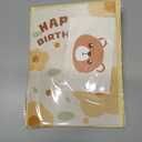 2 x 3D Plush Bear Pop-Up Birthday Card for Boys, Girls, Men, Women, Unisex (Yellow)