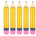 Funy Yellow Pencil Balloons 5pcs Back to School Foil Balloon - 27'' Giant Pencil Inflatable Balloon The First Day of School Classroom Welcome Party Favors Decorations Siupplies (5pcs)