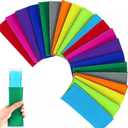 20 Pack Ice Pop Sleeves Popsicle Holders Bags, Neoprene Fabric, 10 Colors (Yellow,Orange,Light Blue,Green,Grey,Rose Red,Red,Purple)