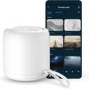 White Noise Sound Machine & Alarm Clock: Color Noises and Custom Soundscapes, App Control, Sleep Schedule, Multiple Alarms, 100 Volume Levels, Built-in Battery