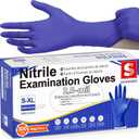 Schneider Medical Nitrile Exam Gloves, Powder & Latex Free, Darkblue