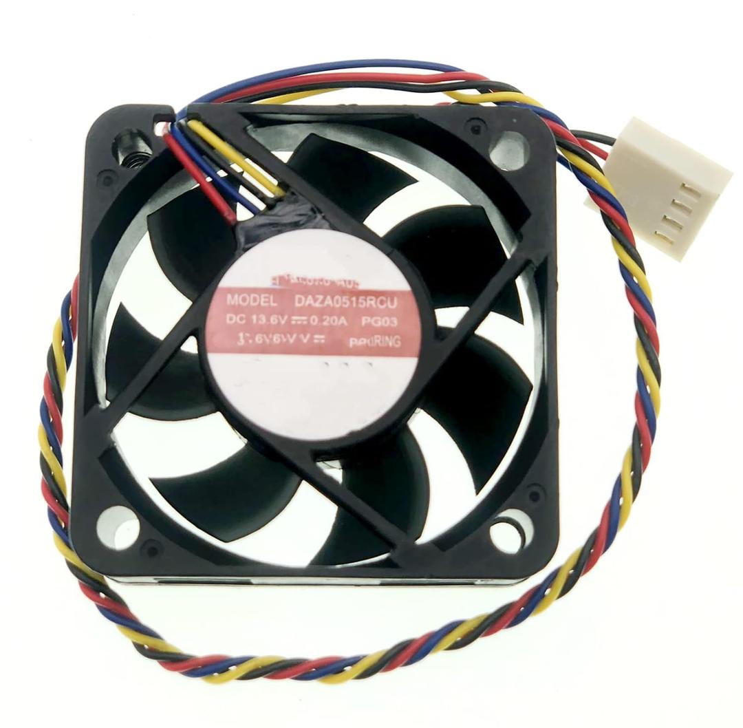 New Silent Cooling Fan for DAZA0515RCU DC13.6V 0.20A 5CM 5015 Size: 505015mm 4-pin 4-Wire.