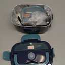 TRAVELISIMO Electric Lunch Box for Adults 100W Heated Lunch Box For Men 1.5L Stainless Steel Portable Food Warmer, 12/24/110V Electric Food Warmers for Travel & Work Loncheras Para Hombres de Trabajo (Dark Blue)