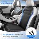 Coverado Upgraded Cooling Car Seat Cover12V-24V Ventilated pad Built with 8 Turbo Fans, 3-Speed Dual Blowing & Suction for Effective Cooling Universal Black Cushion, Great for Summer Driving