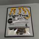 DOK TigerToes Premium Non-Slip Dog Socks for Hardwood Floors - Extra-Thick Grip That Works Even When Twisted - Prevents Licking, Slipping, and Great for Dog Paw Protection (Cool Caramel, Medium)