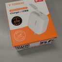 TORRAS FlexLine 67W Retractable USB C Charger Block,for iPhone 17 Charger Fast Charging, GaN Ⅲ USB C Cable with DualPort for MacBook Pro/Air,iPad, Samsung Galaxy S25 Ultra/iPhone 17 Pro Max, 39.37in