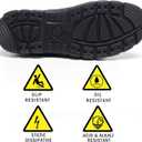 Men's Work Boots Steel Toe Soft Toe Waterproof Slip On Anti-Puncture Slip Resistant Safety Working Boots (11.5 Wide)