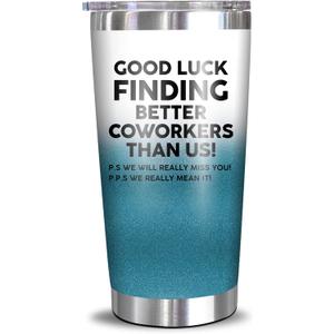 NewEleven Coworker Leaving Gifts - Farewell Gifts, Going Away Gift For Coworker - New Job, Goodbye, Good Luck Gift For Coworkers, Colleagues, Boss, Men, Women, Friends - 20 Oz Tumbler