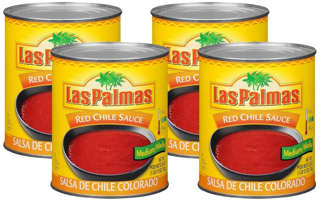 Las Palmas Red Chile Sauce, Medium, 28 Ounce (Pack of 12)