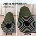 Gogokiwi Extra Wide Yoga Mat for Men Women (72"L x 36"W) Non Slip Fitness & Exercise Mat with Alignment Marks for Yoga, Pilates, Floor Workouts