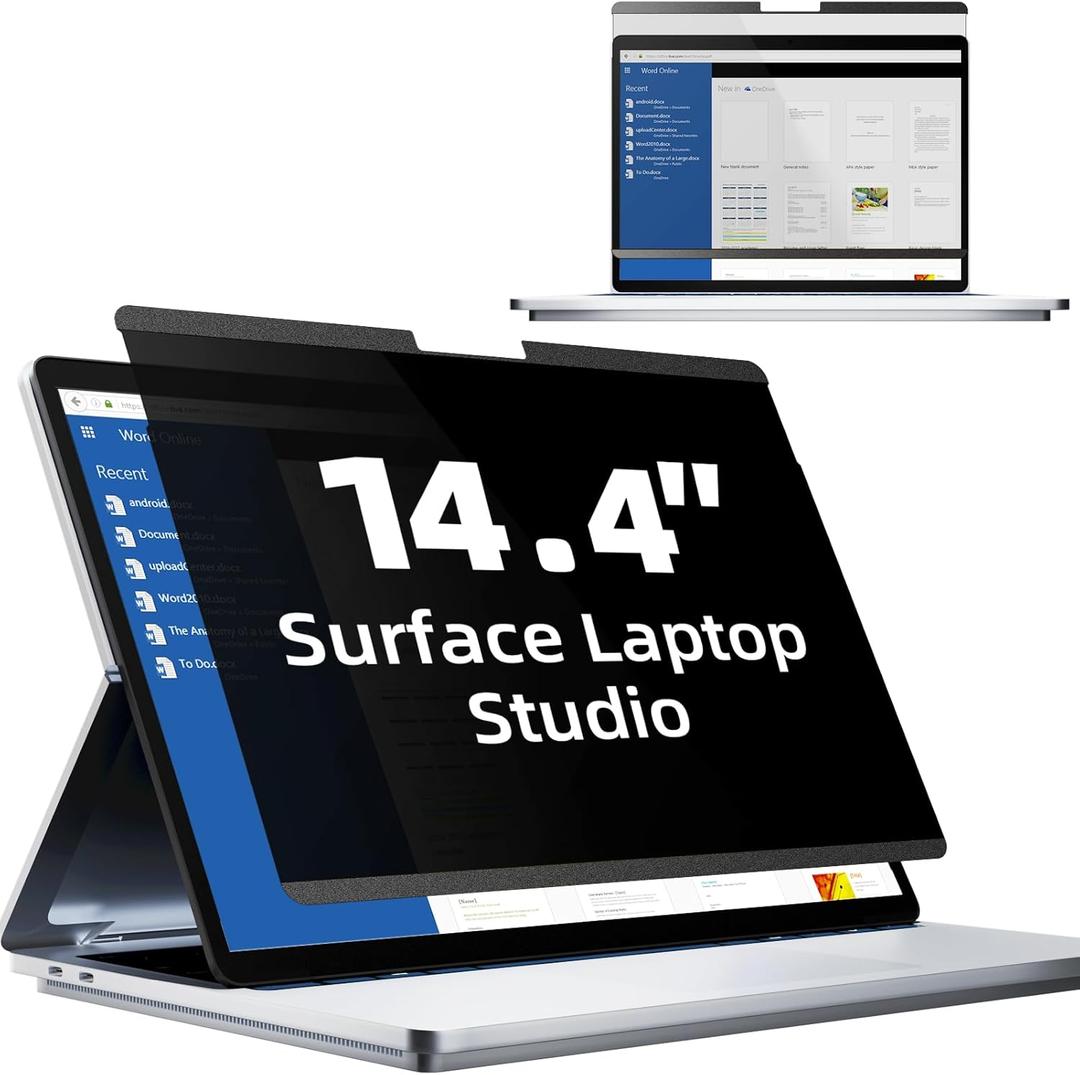 Mamol Magnetic Privacy Screen for 14.4 inch Microsoft Surface Laptop Studio, Removable Anti-Spy Glare Blue Light Filter, Surface Laptop Studio 2/1 Privacy Screen Protector 14 Inches