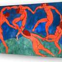Wall Art Framed Poster Vintage Fauvism Wall Art Dance Famous Paintings Wall Art Decor For Living Room Ready to hang (16x24 inch)