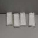 4 Pack Plastic Drawer Organizer 9.5 x 3 x 1.4 Inch Tabletop Organizer Tray Stationery Holder White Half Accessory Tray Stackable Storage Container for Vanity Office Home Utensils Gadgets Shelf Kitchen