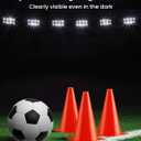 GHB Soccer Cones 7" 9" of 12 24 Pack Disc Soccer Sport Cones Training Field Marker Agility Cones for Basketball, Coaching, Practice Equipment Includes Drills Guide