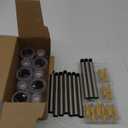 DenicMic Solar Lights Outdoor 10 Pack Waterproof Solar Christmas Lights Outdoor 6000K Cold White LED Stainless Steel Stake for Pathway Yard Garden Driveway Outside Decor