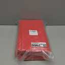 12 Pack Premium Red Plastic Table Cloth, 96 Inch Round Tablecloth, Disposable Tablecloth Plastic Table Cover for Parties, Red