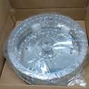 KINDLOV Crystal Ceiling Fans with Lights, Modern Ceiling Fan with Remote Control,Low Profile Ceiling Fan with Dimmable LED Light and 6 Speeds for Bedroom,Kitchen,Living Room